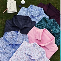 Chemises Polo Personnalisées en Gros à Imprimé Floral d'Été, Chemises Formelles de Bureau, Chemises Casual à Manches Courtes, Chemises Polo de Golf pour Hommes