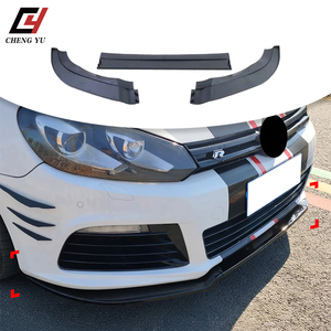 Kit de 3 Piezas de Divisor de Parachoques Delantero Negro Brillante para VW <span class=keywords><strong>Golf</strong></span> <span class=keywords><strong>MK6</strong></span> <span class=keywords><strong>R</strong></span> R20 2009-2013, Kit de Carrocería Aerodinámico, Embellecedor Exterior, Conjunto Deportivo de Mejora - Product Image 5