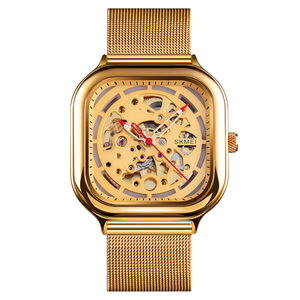 Steel band hollowed-out mechanical watch with 30-meter water resistance for casual use for men - Product Image 4