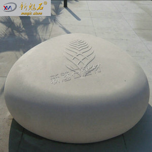 Nuevo Banco de Piedra Mágica GRC Pebble de 3 cm de Grosor, Tamaño Personalizado, Asientos para Paisajismo Exterior - Product Image 5