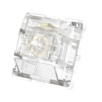 DUROCK Ice King Interrupteurs tactiles clairs 68g à ressort progressif T1 Interrupteurs lourds RGB 5 broches Lubed MX Interrupteurs mécaniques à clavier