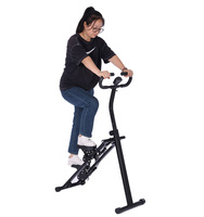 WOT FITNESS Appareil d'escalade pliable avec accoudoirs réglables, hauteur de pédale réglable, capacité 120 kg, en acier, pour usage domestique