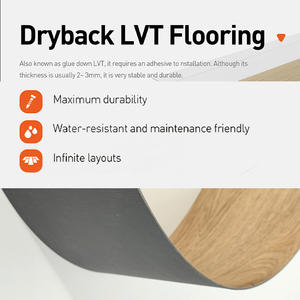 Customized <strong>Vinyl</strong> Glue Down PVC Plastic <strong>Flooring</strong> Plank LVT Tiles Dry Back <strong>Vinyl</strong> <strong>Flooring</strong> - Product Image 6