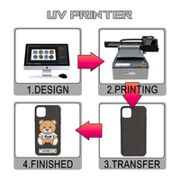 Impresora UV de cama plana de 90x60cm A1 con cabezal XP600, impresora automática de tubos con posicionamiento por cámara para flex y egg, suministro de fábrica