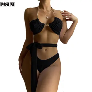 PASUXI 2022 High Quality Fashion Two Pieces Hot Sexy Bikini Swimming Wear For Ladies Women Bikini Sexy Swimwear