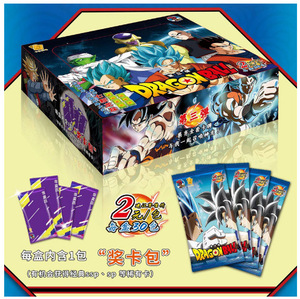 Cartes à collectionner - Édition anglaise écologique, packs de 1/2/5 yuans avec cartes de héros à bords dorés <span class=keywords><strong>3D</strong></span>, mettant en scène Son Goku et Vegeta - Product Image 4