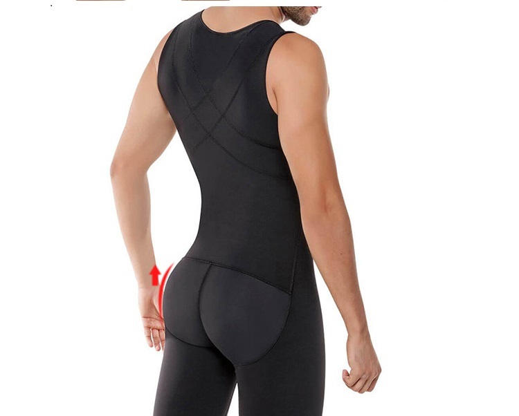 Men's Tummy-Control Plus-Size Brief (D044): fabric stretch, recovery and seam construction reference