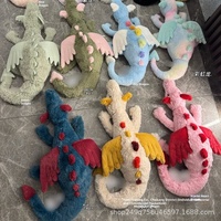Collection JC – Jouets en peluche super doux, mignons, en forme de cœur rose et rouge, feuille d'érable, dragon, poupée de confort pour bébé, rembourrage en coton PP, 0-24 mois, anti-stress