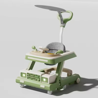 Marche-bébé d'apprentissage de haute qualité à vente chaude, 6 roues, capacité de charge de 150 kg, cadre en plastique d'extérieur, fonction lumineuse, prix avantageux