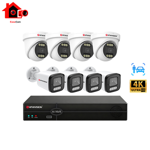 ชุดกล้องวงจรปิด 8 ช่อง 8MP IP POE NVR พร้อมเลนส์ Starlight ระบบ <span class=keywords><strong>P2P</strong></span> สีคมชัด ไฟอินฟราเรดคู่ ไมโครโฟนในตัว กล้องรักษาความปลอดภัยภายในบ้าน มองเห็นในเวลากลางคืน - Product Image 1