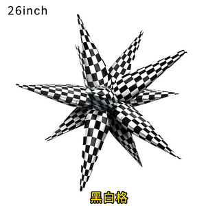 JIN PENG Palloncino Foil <span class=keywords><strong>a</strong></span> Goccia d'Acqua da 26 Pollici con Design <span class=keywords><strong>a</strong></span> Stella Esplosiva per Decorazioni Natalizie e Feste di Compleanno Fai-da-Te - Product Image 3