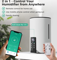 2025 intelligent WIFI contrôle humidificateur électrique pur diffuseur d'huile essentielle ultrasons chaud froid brume humidificateur d'air pour grande chambre