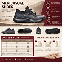 Chaussures décontractées pour hommes à lacets rapides, respirantes en maille, fermeture élastique, semelle épaisse et robuste, antidérapantes pour la marche