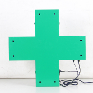 Cruz de Farmacia LED Verde Impermeable para Exteriores, de Una Sola Cara, con Control Remoto Inalámbrico para Farmacias e Iglesias - Product Image 6
