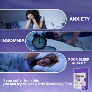 Melatonina+GABA en Películas Orales, Triple Prueba de Materia Prima, Sin Pesticidas/Metales Pesados, Cero Calorías, Pérdida de Peso, Sueño Diario - Product Image 3