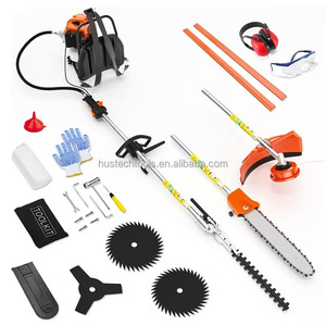 เครื่องตัดหญ้าสะพายหลังแบบสี่จังหวะ DIY สำหรับสวนและไร่นา ใบมีดโลหะผสม ขนาด 12 นิ้ว ใช้เชื้อเพลิงเบนซิน สำหรับกำจัดวัชพืช - Product Image 6