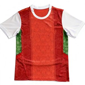 Maillot de football du Maroc rouge 25 26 27, maillot de l'équipe nationale de football du Maroc, maillot de football, vêtements de sport du Maroc, uniformes - Product Image 2