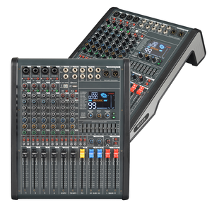 <span class=keywords><strong>Console</strong></span> de mixage audio professionnelle Recordio GAX-KC8 8-16 canaux en métal avec effets intégrés USB/BT pour utilisation sur scène en direct - Product Image 1