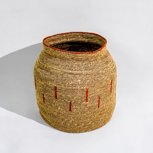 New Modern Jute Seagrass Basket for Home Organization Woven Decorative Storage for Spice Laundry <b>Blankets</b> & Plants - Product Image 1