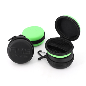 Étui personnalisé en EVA avec fermeture éclair pour écouteurs en fibre de carbone - Product Image 1