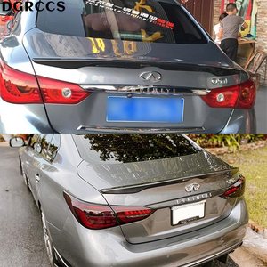 For Q50 Q50S Q50L Style Carbon Fiber <b>Rear</b> <b>Spoiler</b> Trunk Wing 2013-2023 Carbon Fiber - Product Image 6