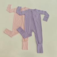 Combinaisons à manches longues personnalisées pour bébés, avec fermeture éclair, imprimées, pour nouveau-nés, vêtements pour bébés, fermeture éclair bidirectionnelle