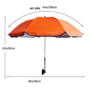 Custom Logo Wholesale Adjustable Beach Chair <b>Umbrella</b> Clamp Windproof Sunshade Sliver Coating Polyester Party Use - Product Image 5
