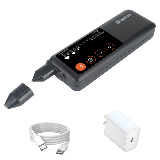 Type-C Rechargeable Diamond Testing Pen Moissanite Thermal Conductivity UV Hardness Meter 1-Year for Jadeite Crystal Tool