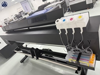 Nueva Impresora de Inyección de Tinta Eco Solvente de Formato Ancho de 1.8m con Cabezales de Impresión Duales I1600/I3200, Placa Base Hoson y Software RIP Maintop
