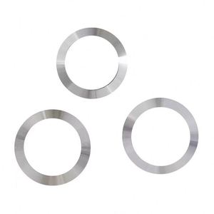Wholesale Anodized Stamped <b>CD</b> Pattern Aluminum Sheet Special Shape Chamfer Edge Metal Decorative Plate <b>Custom</b> Silk Print Logo - Product Image 5