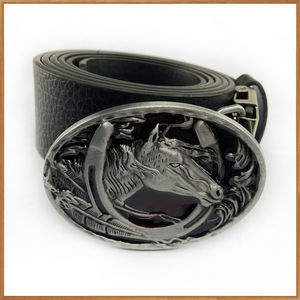 جودة عالية بيضاوية عصرية من سبيكة الزنك مشبك مع شكل رأس حصان منحوت ثلاثي الأبعاد - Product Image 6