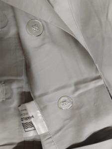 Оптовый комплект постельного белья класса люкс из 100% хлопка (60S): простыня на резинке, наволочки и пододеяльник, однотонные серые и белые - Product Image 4