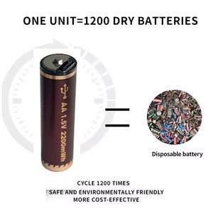 بطاريات قلوية <span class=keywords><strong>2</strong></span> ، AA ، قيمة كبيرة ، خلية جافة أولية للتحكم عن بعد Am3 Lr6 V أيون ليثيوم أسطواني - Product Image 5