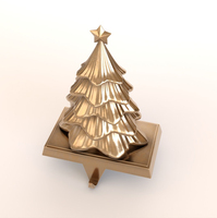 Aangepaste Polyresin Souvenir Boom Kerstsok Hanger