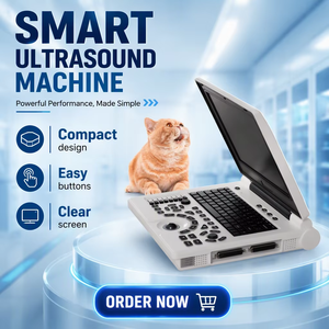 Scanner à ultrasons noir et blanc pour ordinateur portable à double prise LCD de 12.1 "à bas prix avec <span class=keywords><strong>sonde</strong></span> convexe - Product Image 2