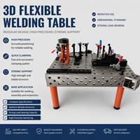 Table de soudage 3D au nitrage, établi de soudage robuste en fonte résistant à la corrosion avec kits de serrage complets