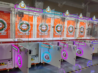 Machine à griffes haut de gamme UL avec garantie d'un an, animaux en peluche, poupée, grue, machine à griffes japonaise américaine, pièce de monnaie avec accepteur de billets