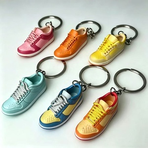 Llavero de zapatillas 3D miniatura de PVC y caucho, llavero de zapatillas <span class=keywords><strong>Dunk</strong></span> de metal y aleación de caucho 1/6 - Product Image 1