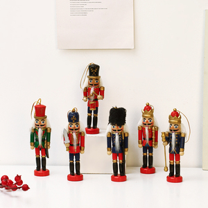 크리스마스 넛크래커 장식 세트 나무 넛크래커 크리스마스 트리 장식 인형 선물 - Product Image 3