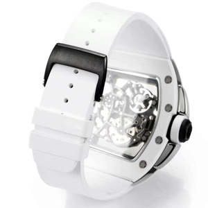 Nuevo Reloj Tourbillon con Movimiento RM061 2025, Forma de Barril, Superficie de Cerámica Resistente a la Abrasión, Correa de Goma, Reloj para Fiestas al Aire Libre - Product Image 6