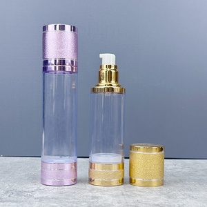 Factory Supplier Empty Airless Lotion <b>Bottle</b> 15ml 30ml 50ml Screw Cap Gold Airless <b>Pump</b> <b>Bottle</b> for Cosmetic Packing - Product Image 5