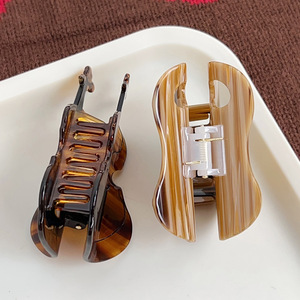 Nouvelles pinces à cheveux en acétate faites à la main, palette de couleurs vintage, pour accessoires capillaires transfrontaliers - Product Image 4