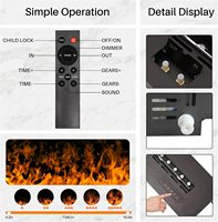 Kalsubo – Nouvelle cheminée électrique intelligente 3D à vapeur d'eau de 39,3 pouces, humidificateur à flamme à vapeur d'eau pour la maison, le bureau et l'hôtel