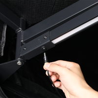 Auvent latéral de voiture de haute qualité à 270 degrés avec protection UV 50+ et poteau en acier inoxydable pour les voyages à la plage