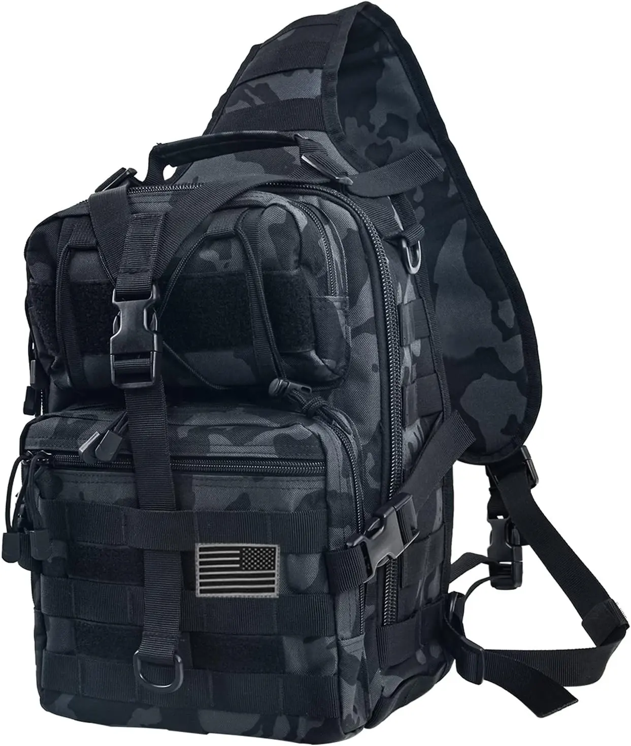 Outdoor Tactical Men's chest Bag Waterproof Oxford Messenger Bag Hiking Crossbody chest bag Molle Tactical Sling Backpack