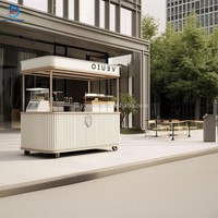 Comptoir de bar portable et personnalisable de haute qualité pour restaurant extérieur, en forme de I ou carré, idéal pour usine de conteneurs