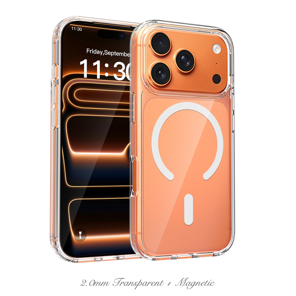 2 mm - Grand trou pour caméra - Magnétique transparent