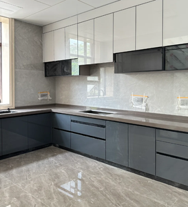 Juego completo de gabinetes de cocina modernos de madera maciza de alta calidad personalizados para un diseño de cocina lujoso - Product Image 6