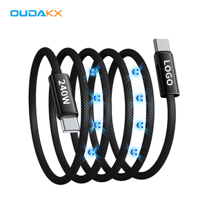 Oudakx Bán Buôn Từ Tính Pd240w 100W 60W Nylon Bện Loại C USB Nhanh Chóng Sạc Cáp Cáp Dữ Liệu Cho Máy Tính Xách Tay Máy Tính Bảng Điện Thoại Di Động - Product Image 1