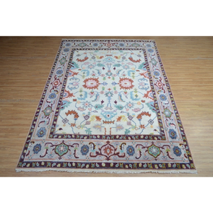 Tapis en laine de luxe moderne fait à la main carré en laine naturelle et tapis à motifs de puzzle pour la maison sol Camping pique-nique utilisation - Product Image 1